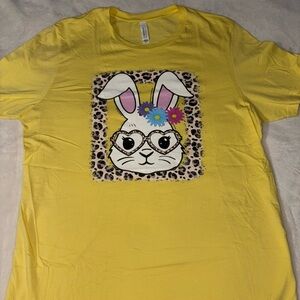 Yellow Bunny Graphic T-Shirt